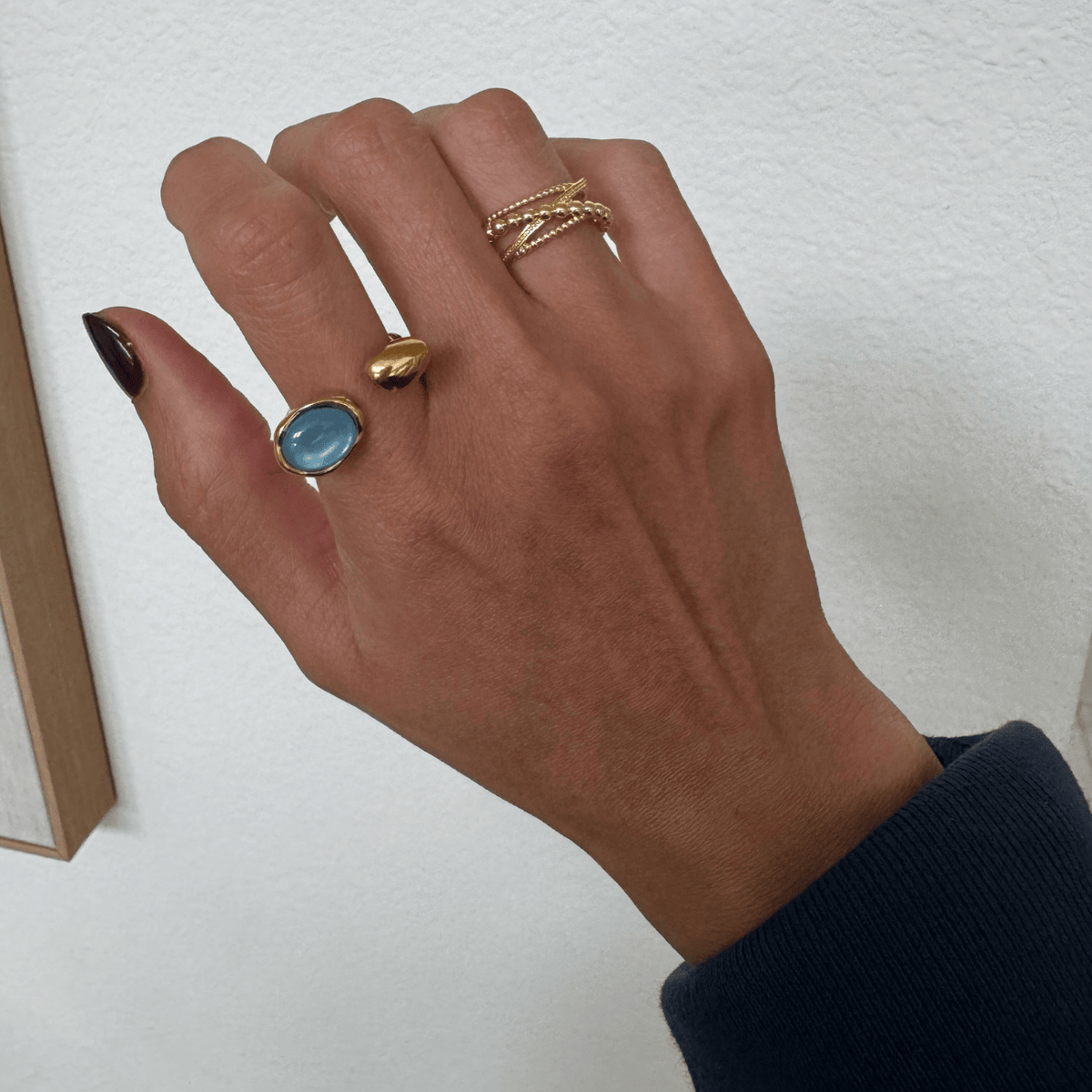 Laura Criss Cross Ring Rings by BRACHA