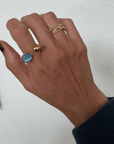 Laura Criss Cross Ring Rings by BRACHA