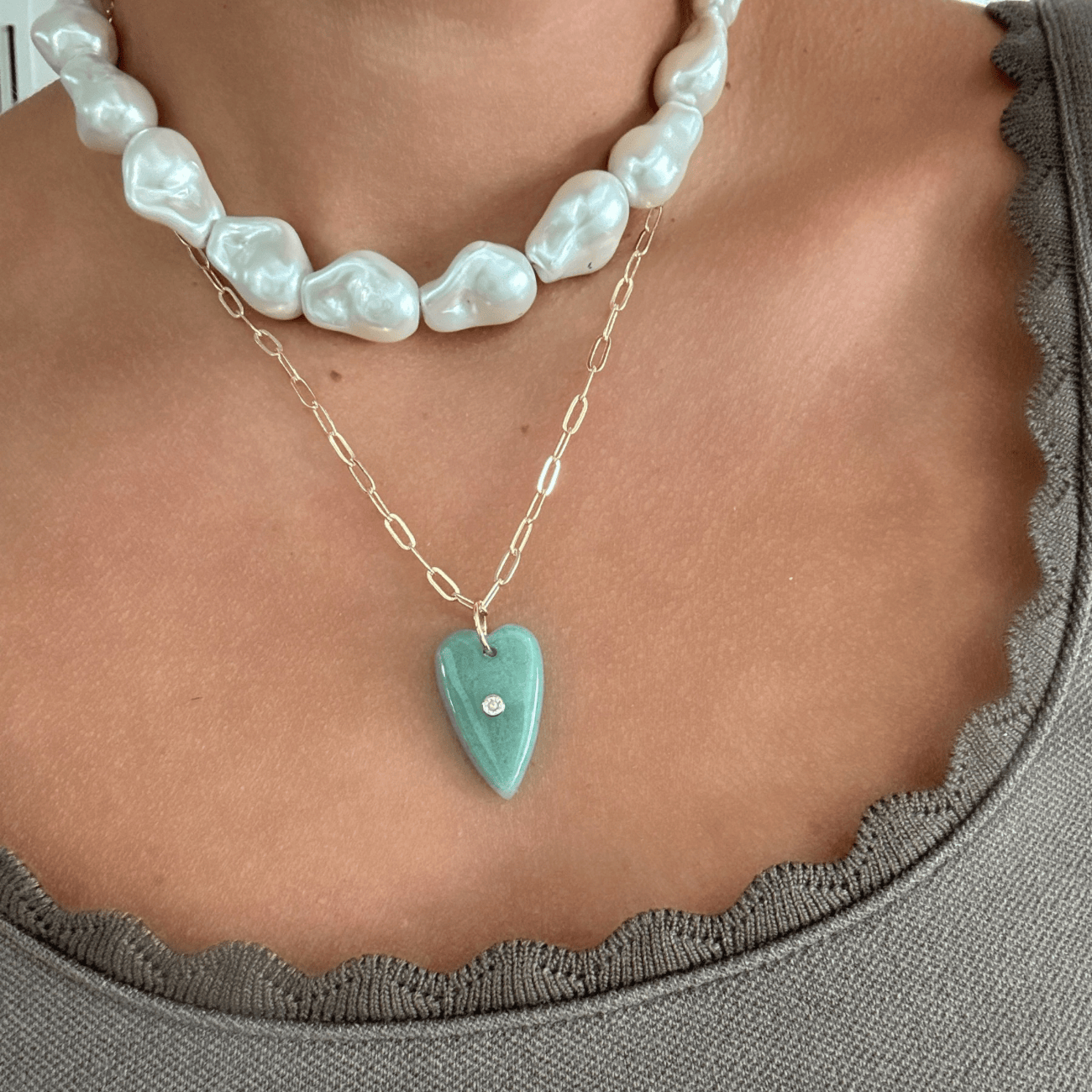 Linny Heart Necklace Necklaces by BRACHA