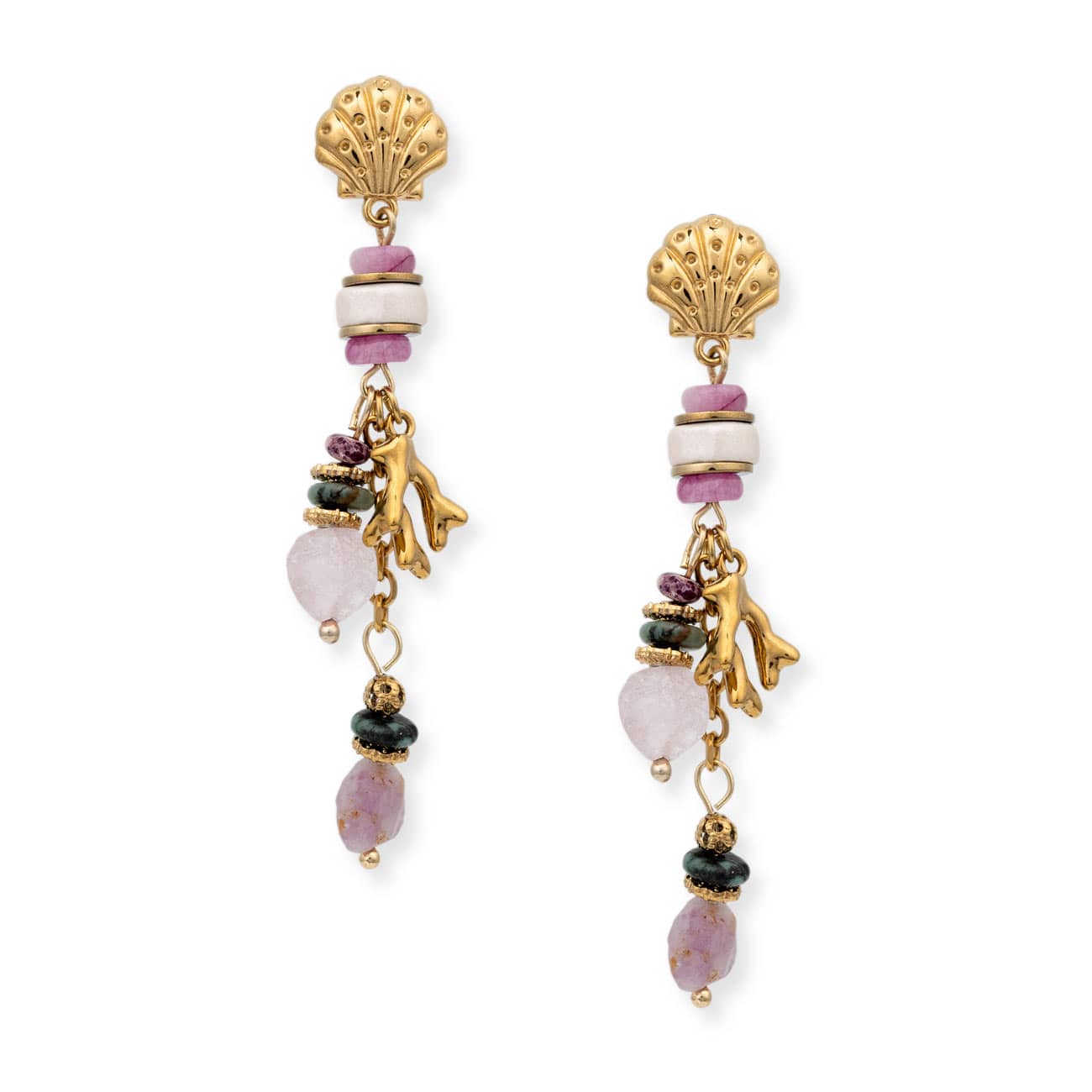 Lucia Shell Earrings Earrings by BRACHA