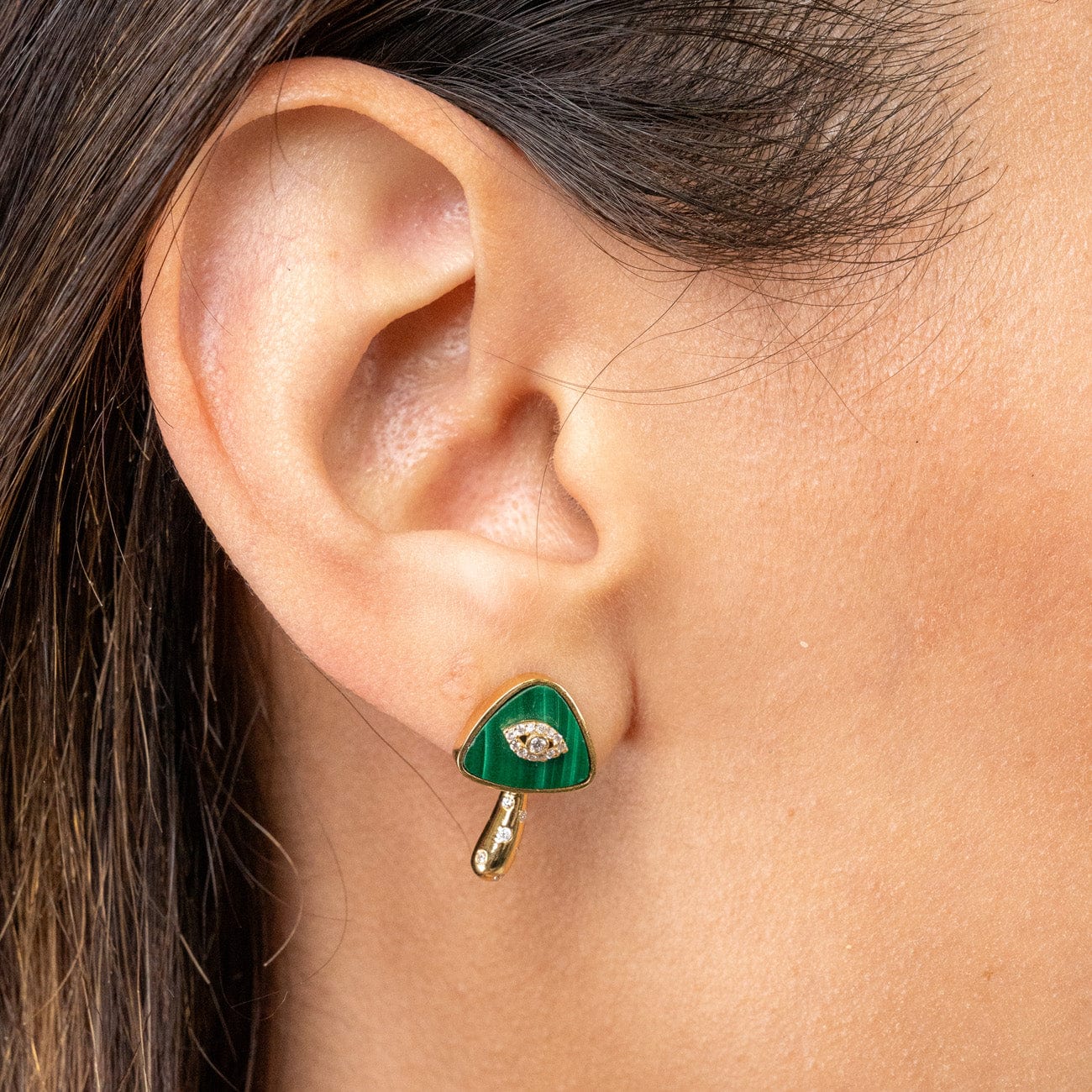 BRACHA Malachite Mellow Studs