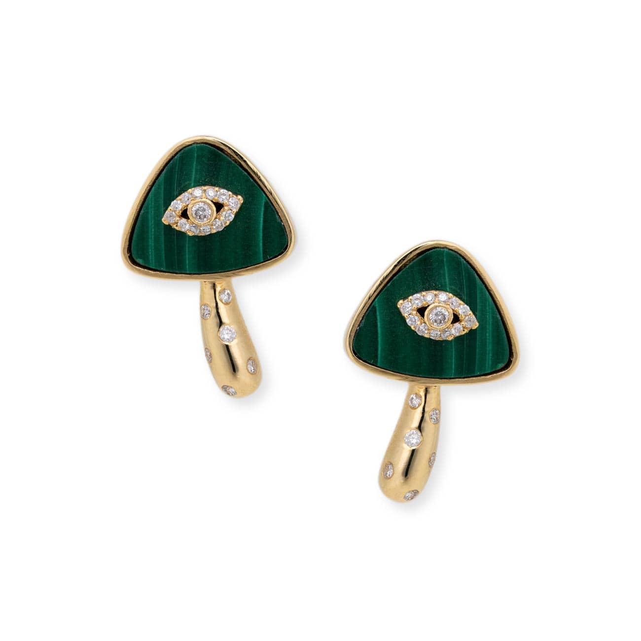 BRACHA Malachite Mellow Studs