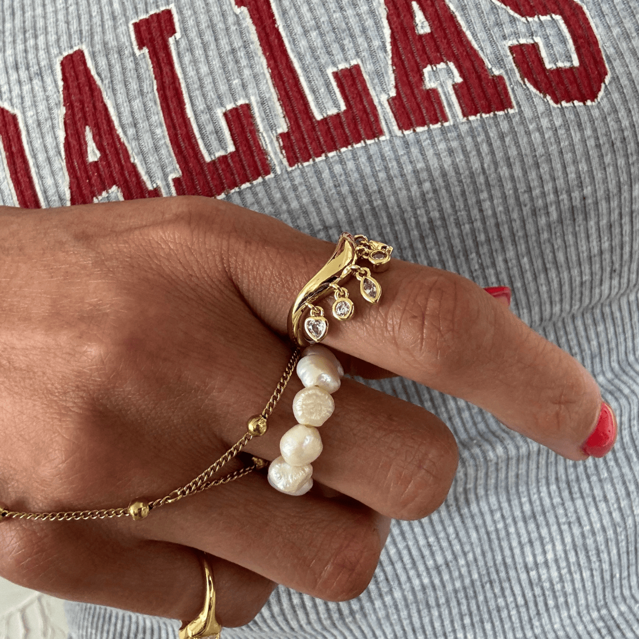 Marina Crystal Ring Rings by BRACHA