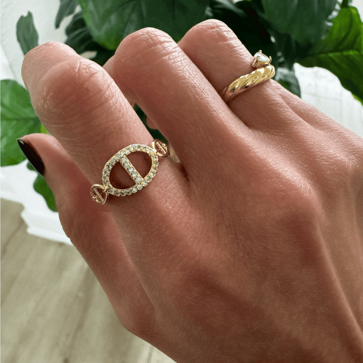 Marley Link Ring Rings by BRACHA