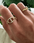 Marley Link Ring Rings by BRACHA