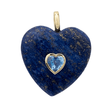 Midnight Heart Charm