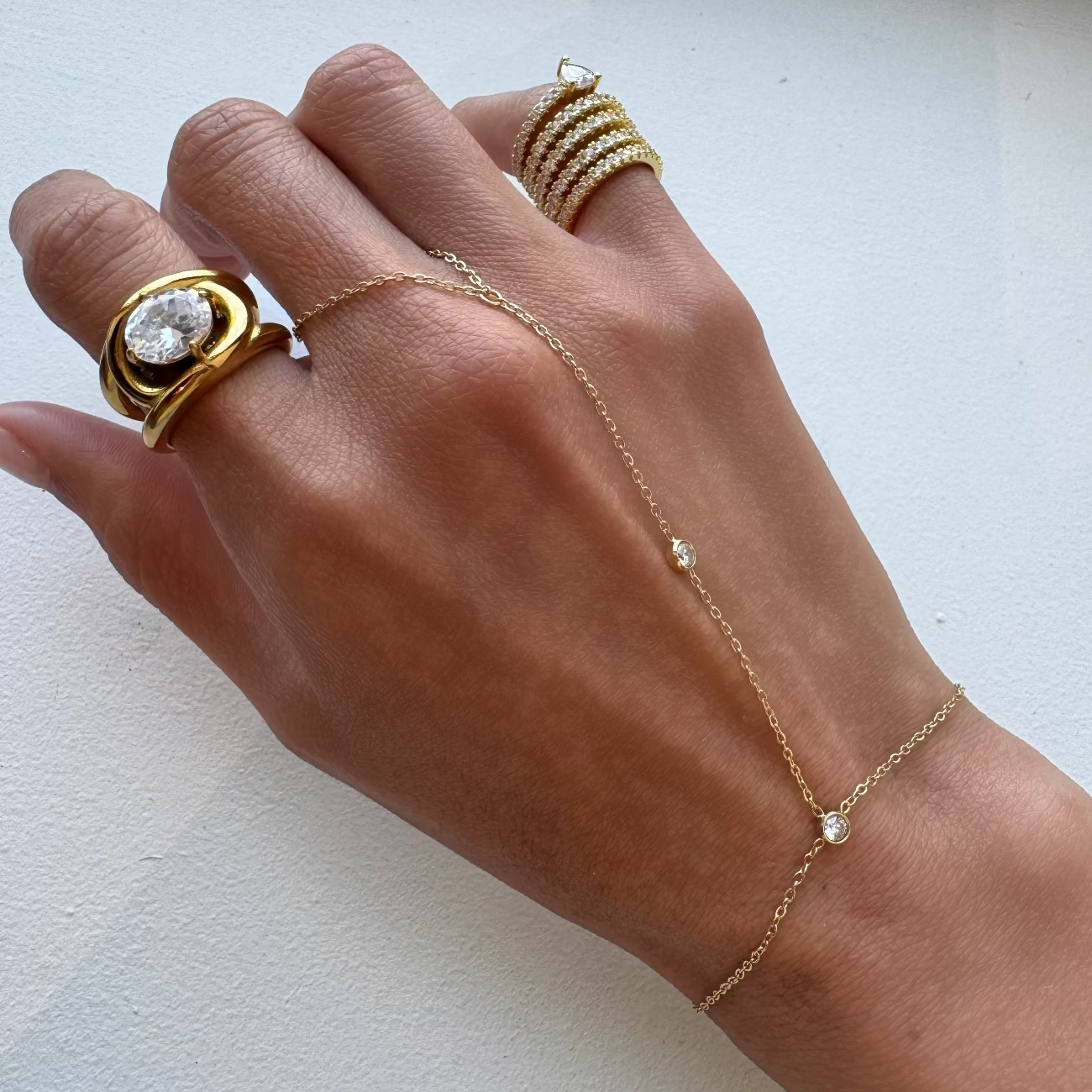 Mila Hand Chain Bracelets by BRACHA