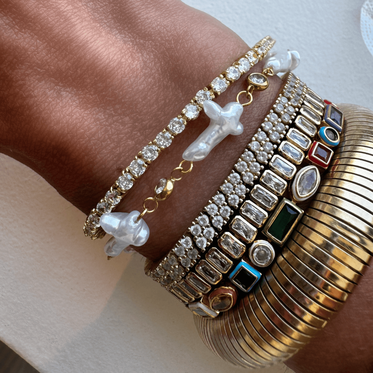 Mini Darcy Tennis Bracelet Bracelets by BRACHA