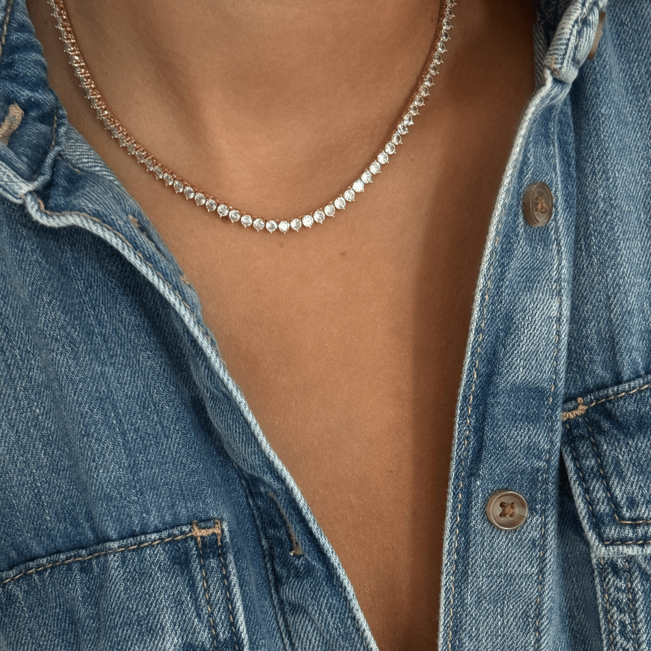 BRACHA Mini Darcy Tennis Necklace