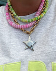 BRACHA Mini Neon Green Candy Necklace