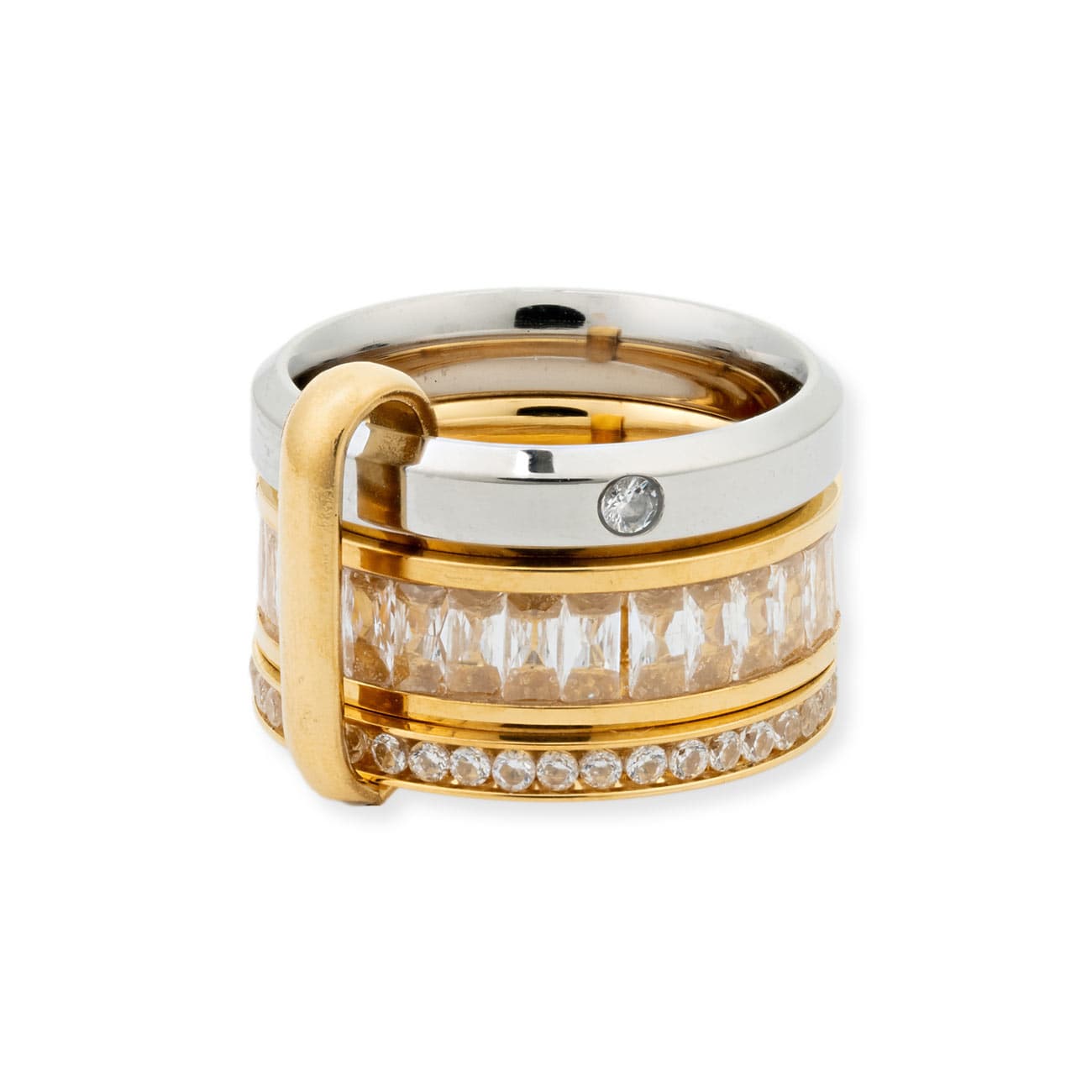 Montgomery Stacked Ring Rings by BRACHA