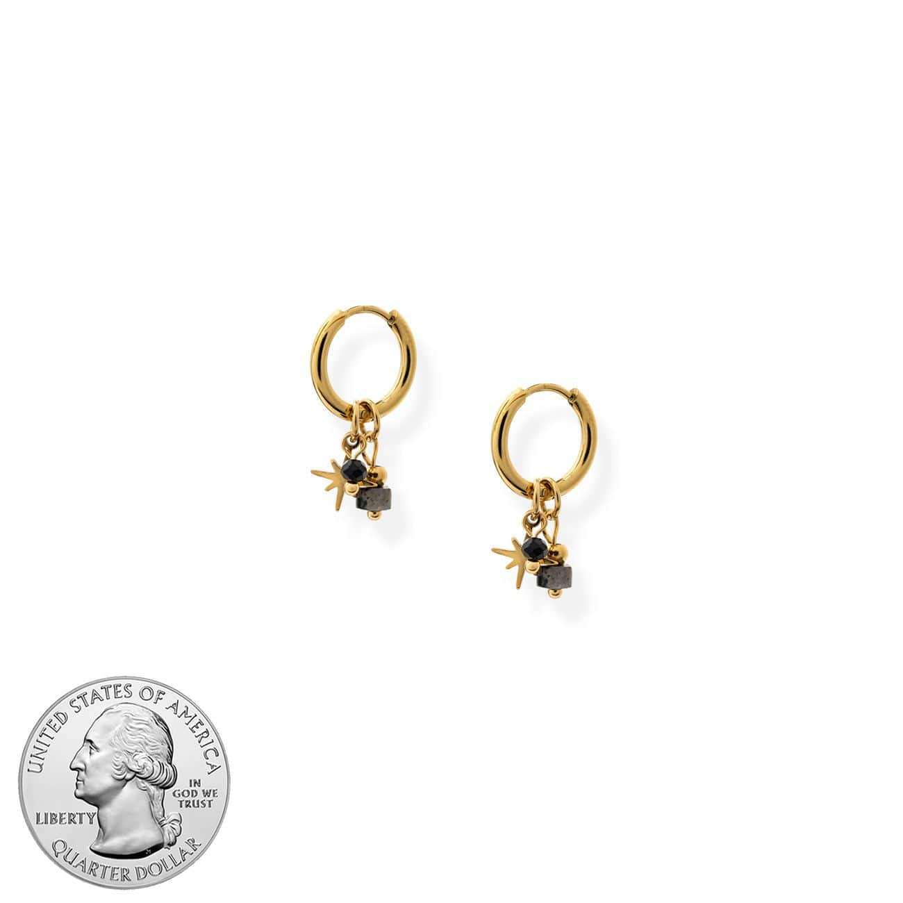 BRACHA Onyx Hoop Earring