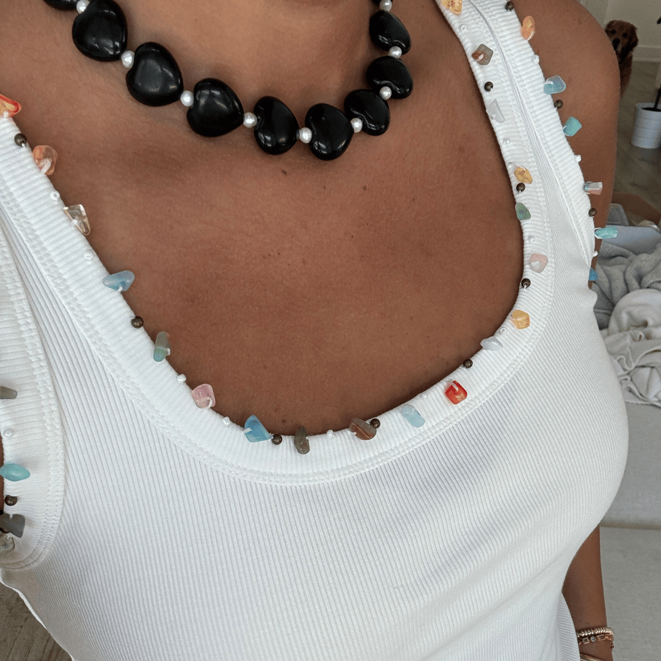 Onyx Murphy Heart Necklace Necklaces by BRACHA