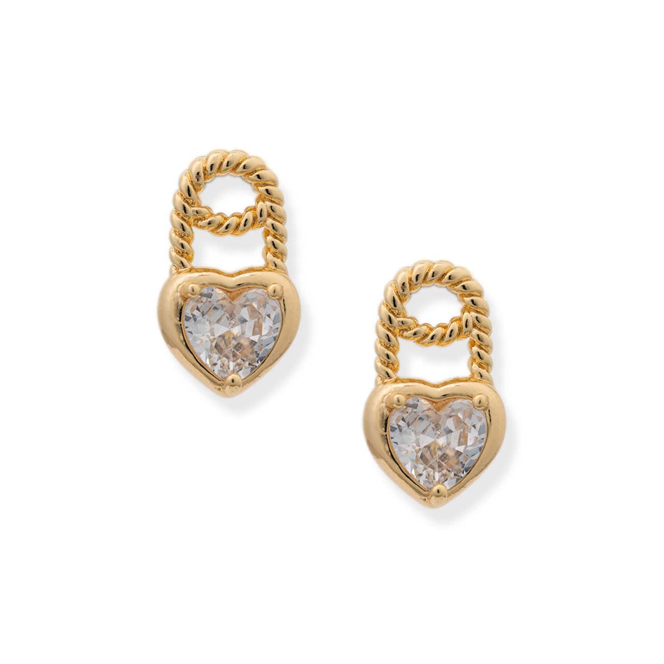BRACHA Padlock Heart Studs