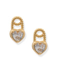BRACHA Padlock Heart Studs