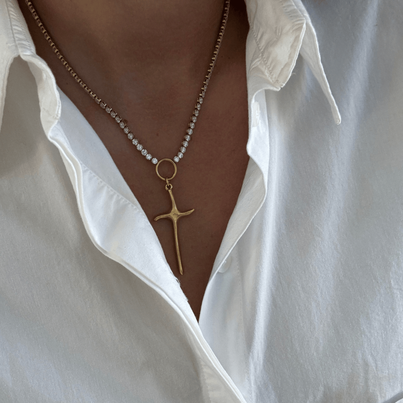 BRACHA Passion Cross Necklace