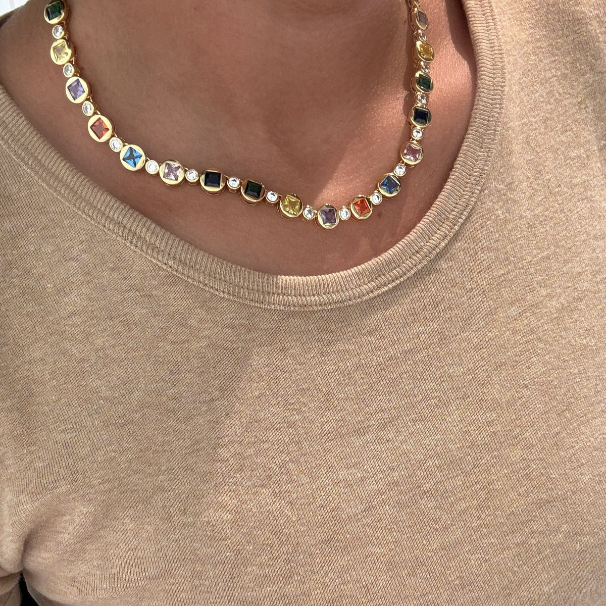 Prism Tennis Necklace Necklaces by BRACHA