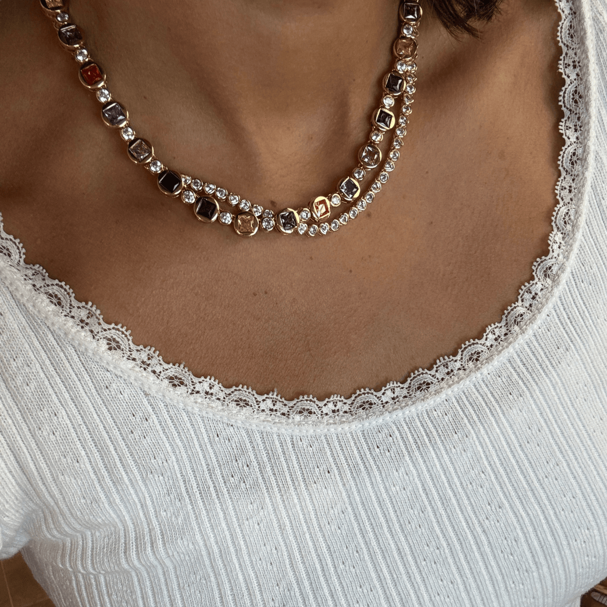 Prism Tennis Necklace Necklaces by BRACHA