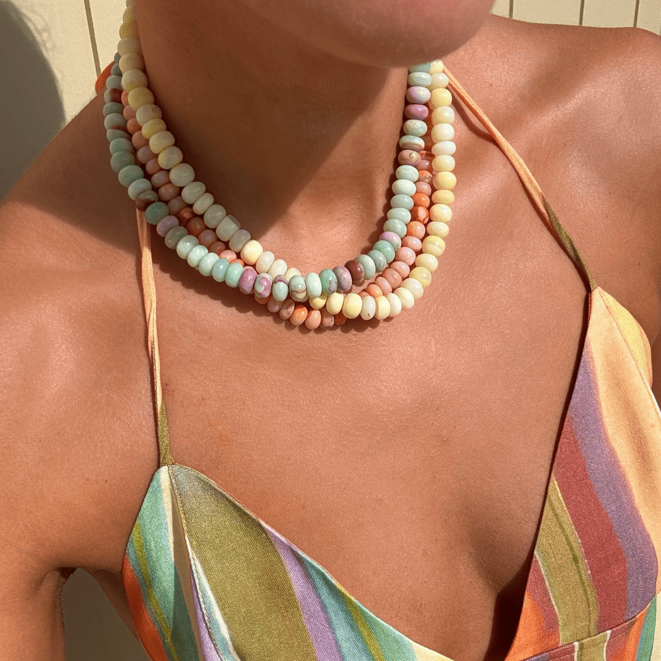 Raspberry Mint Candy Necklace Necklaces by BRACHA