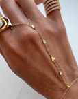 Reese Heart Hand Chain Bracelets by BRACHA