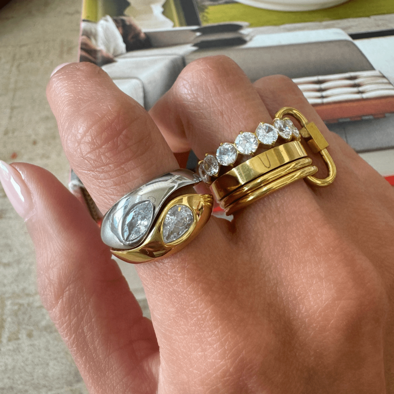BRACHA Reggie Stacked Ring