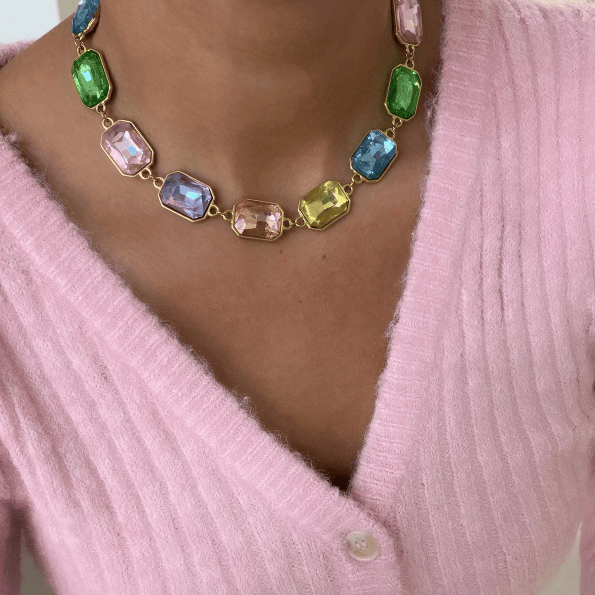 Riley Gem Drop Necklace Necklaces by BRACHA