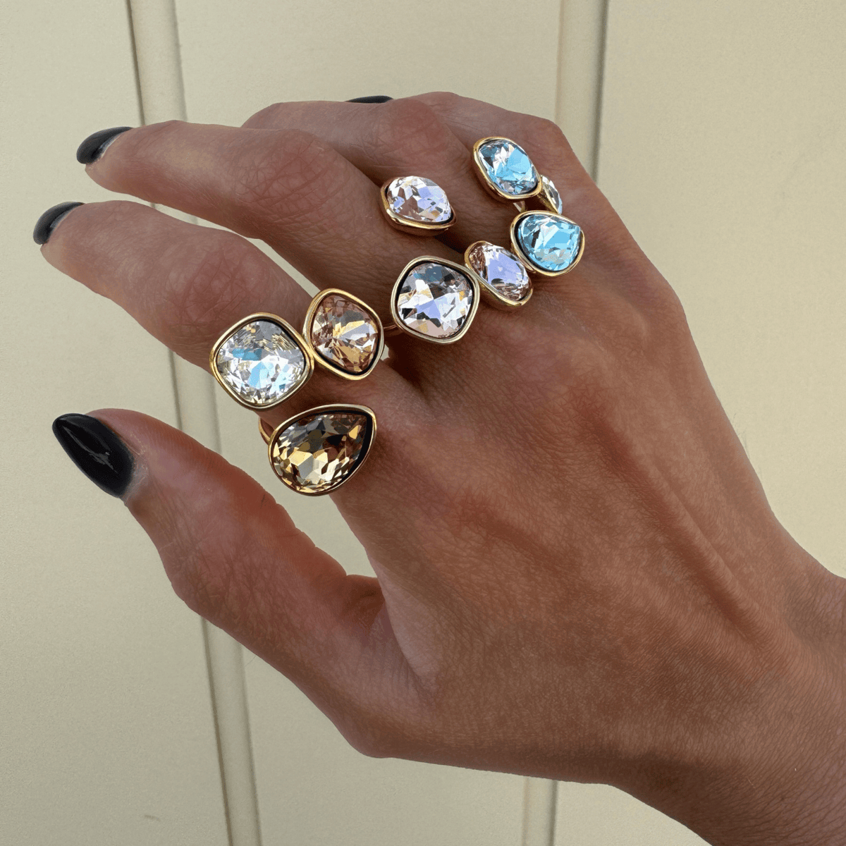 Riley Gem Drop Ring Rings by BRACHA