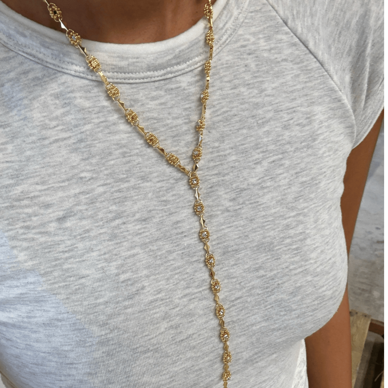 Rosalie Lariat Necklaces by BRACHA