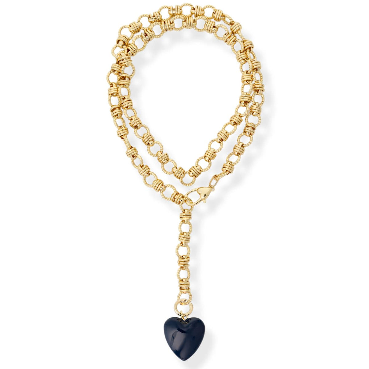 Rowan Heart Lariat Necklaces by BRACHA