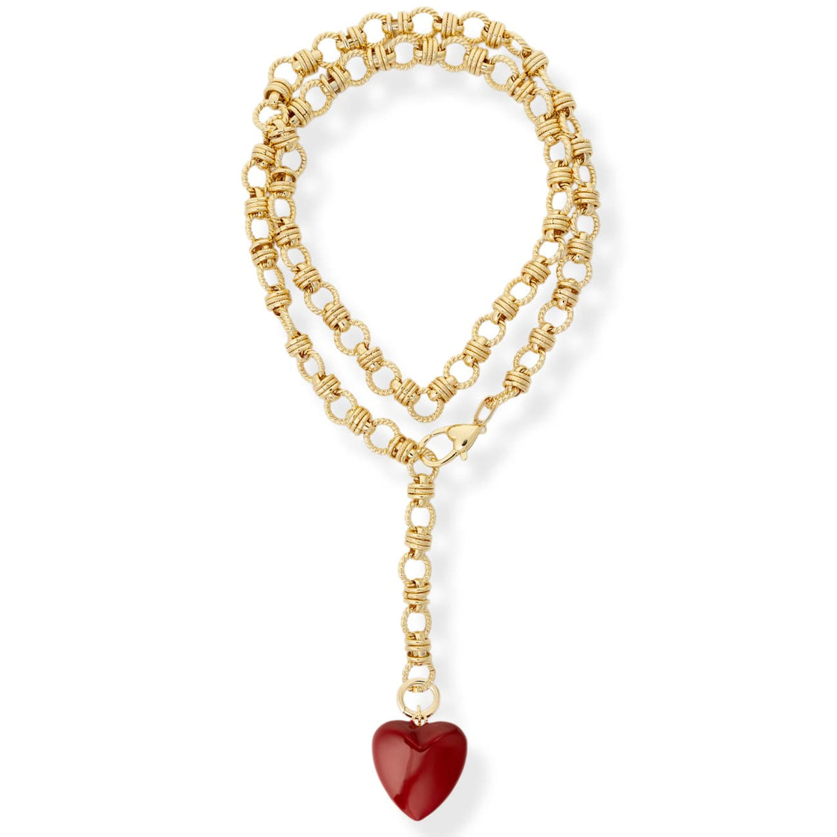 Rowan Heart Lariat Necklaces by BRACHA