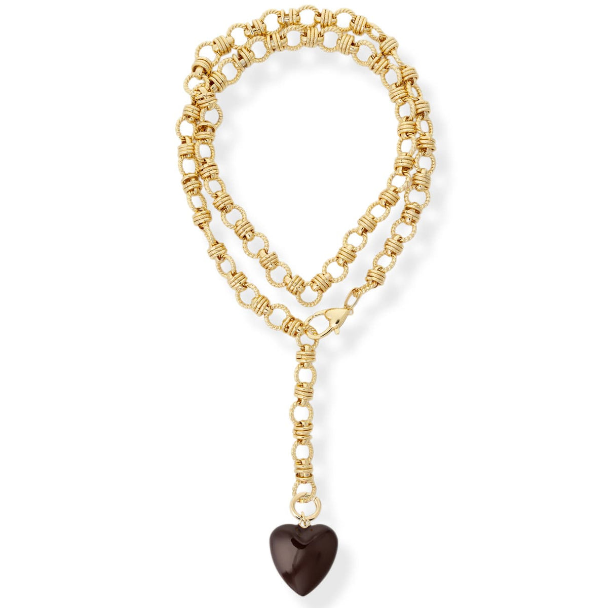 Rowan Heart Lariat Necklaces by BRACHA