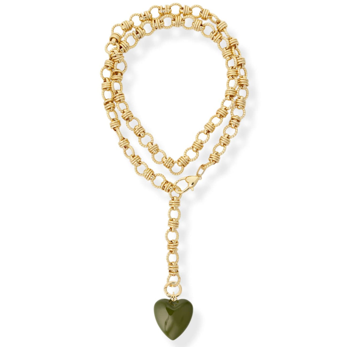 Rowan Heart Lariat Necklaces by BRACHA