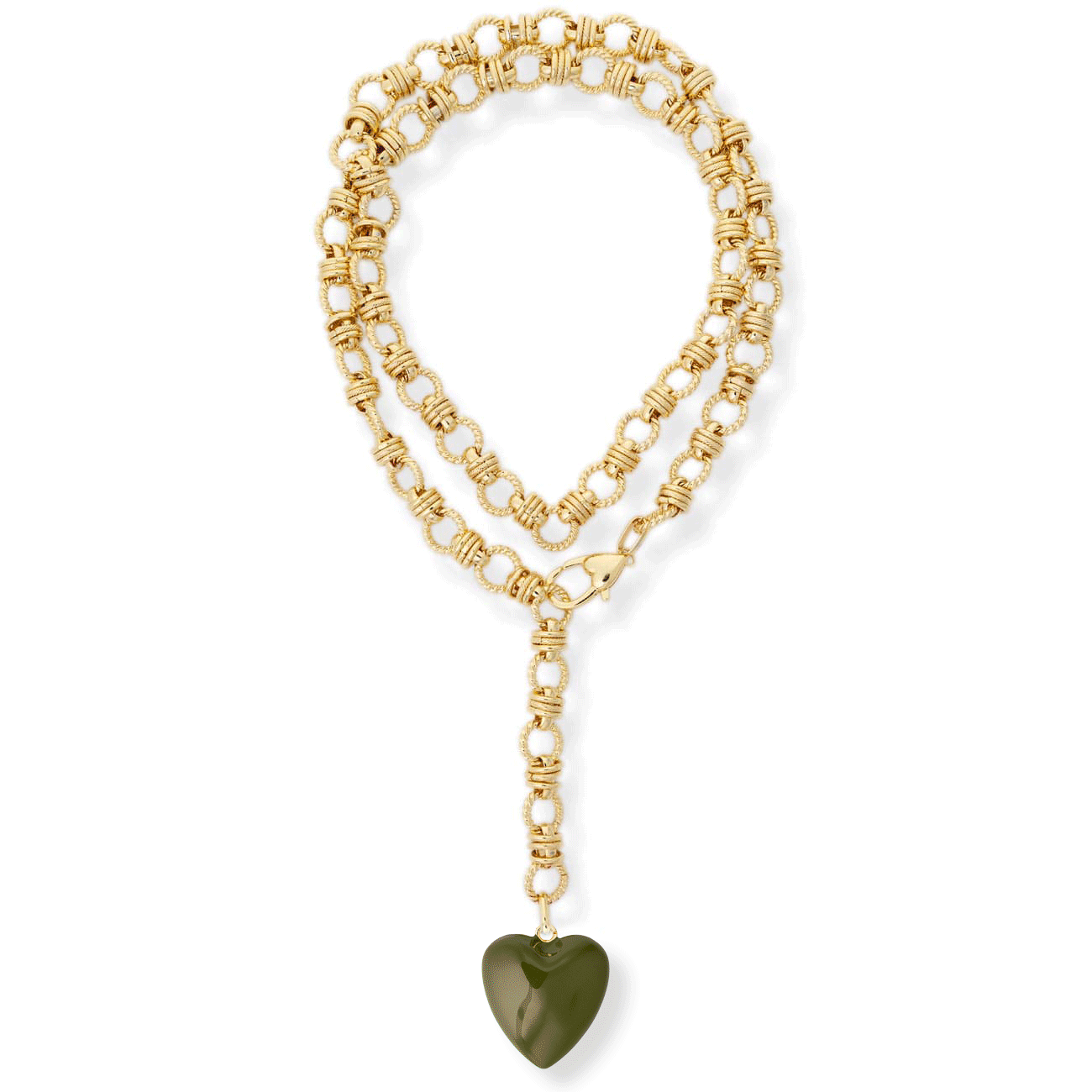 Rowan Heart Lariat Necklaces by BRACHA