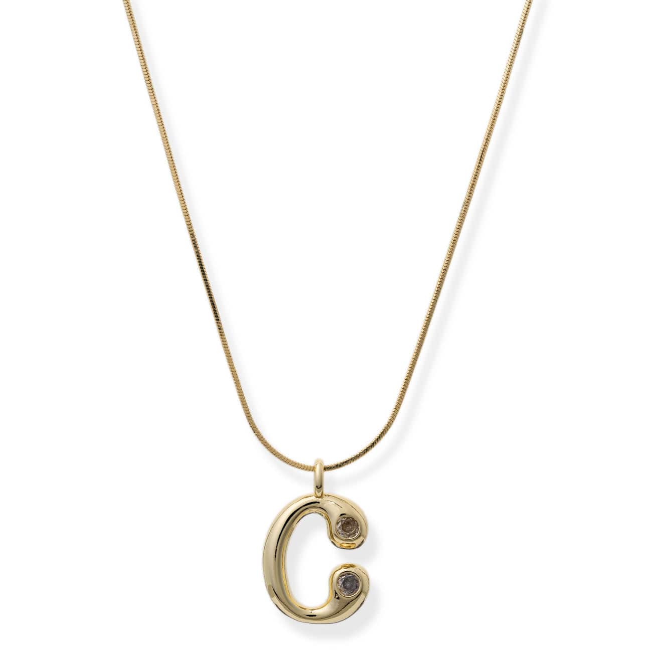 BRACHA She's Bubbly Inital Necklace