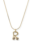 BRACHA She's Bubbly Inital Necklace