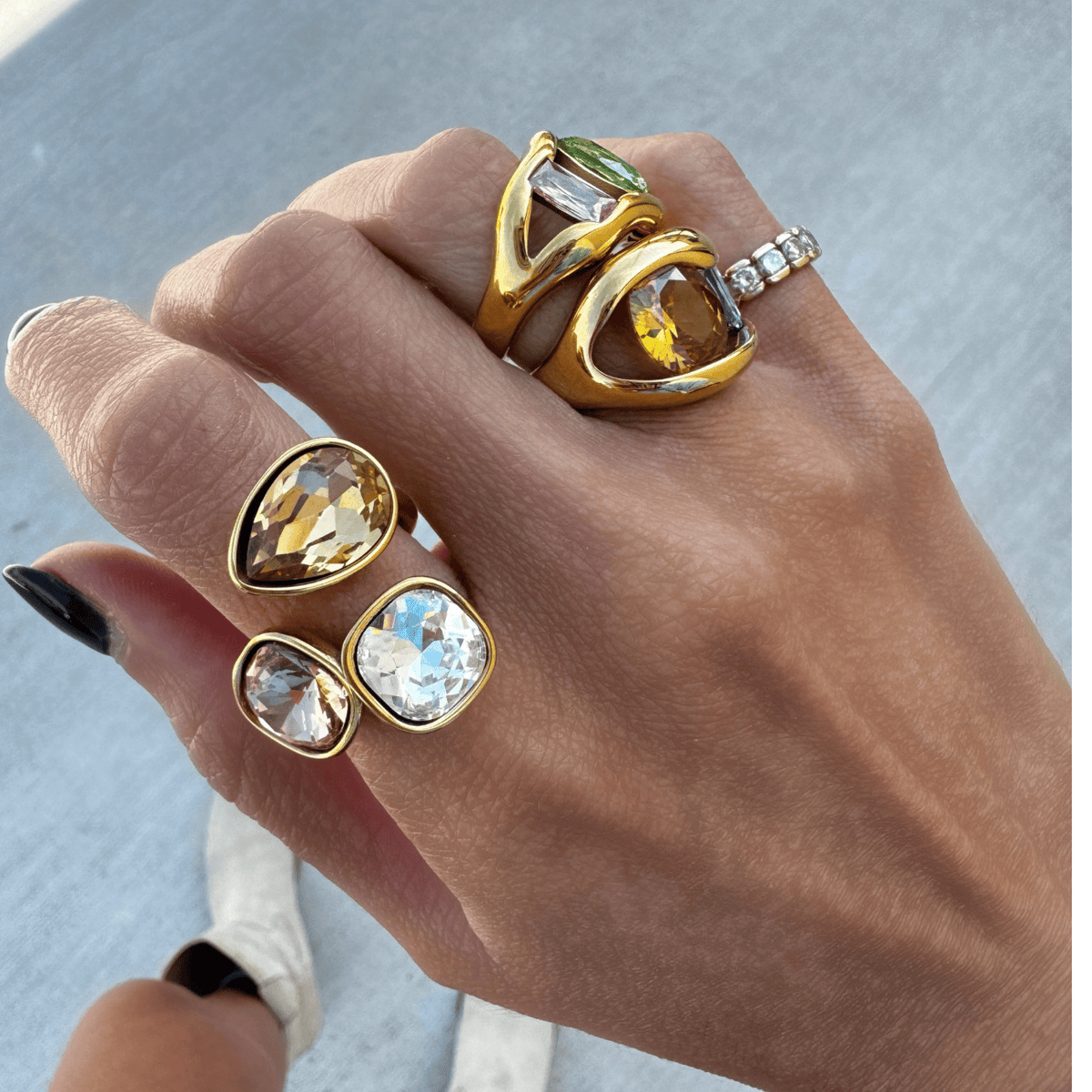 Sloane Gem Ring Rings by BRACHA
