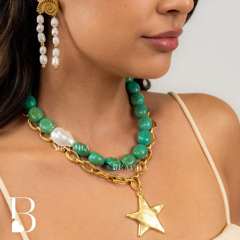 Star Shine Two-Tone Necklace