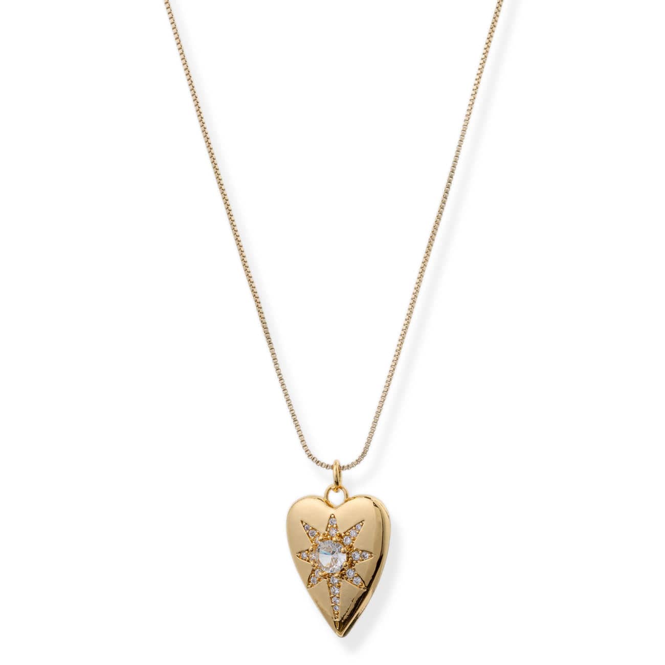 BRACHA Starburst Heart Necklace