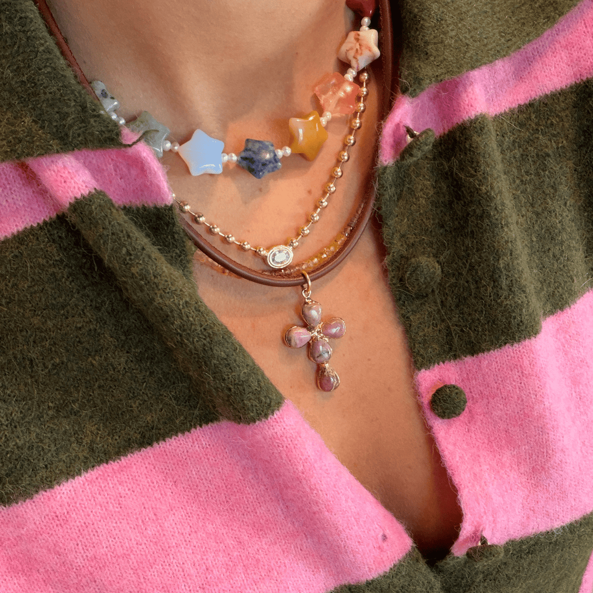 Terra Cross Necklace Necklaces by BRACHA