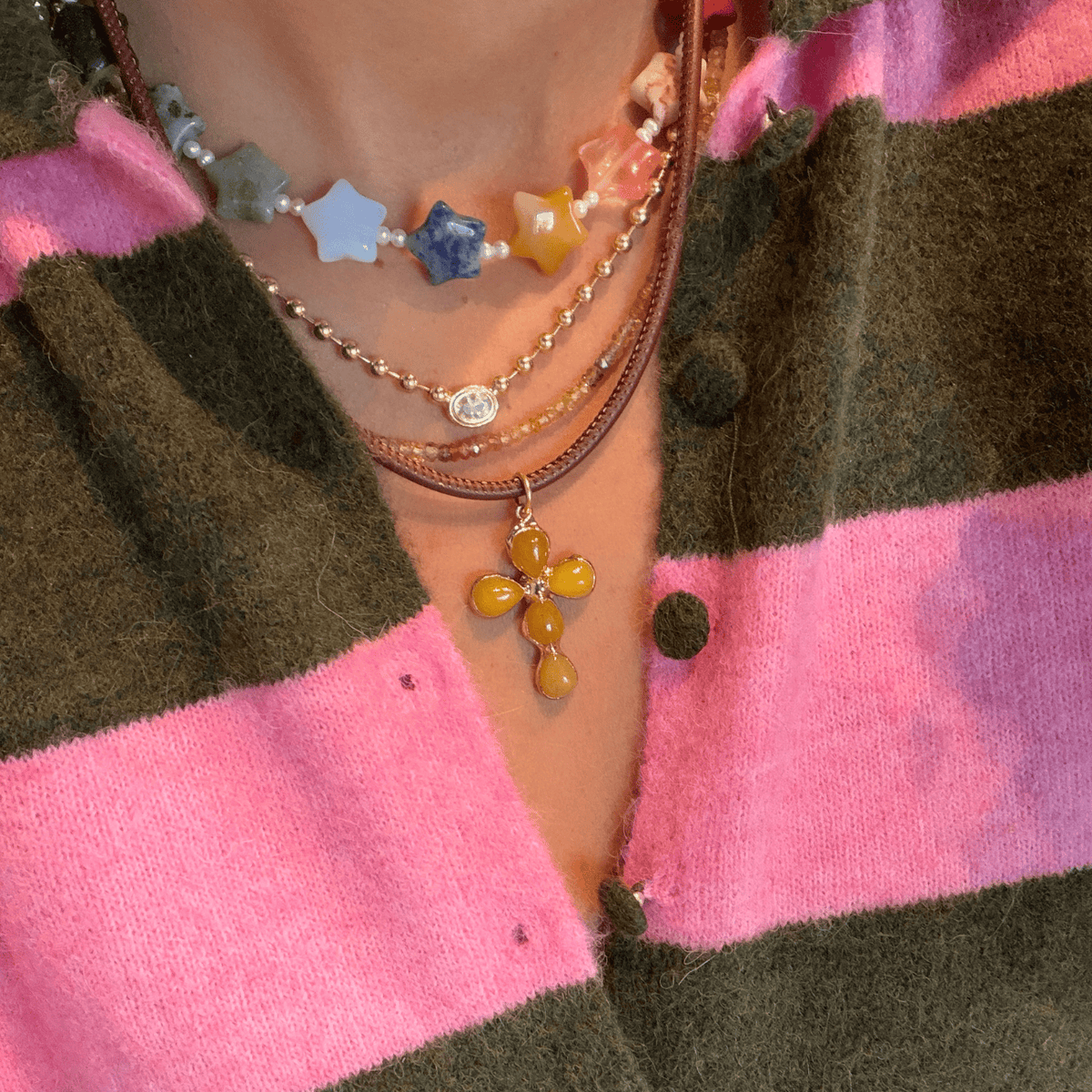Terra Cross Necklace Necklaces by BRACHA