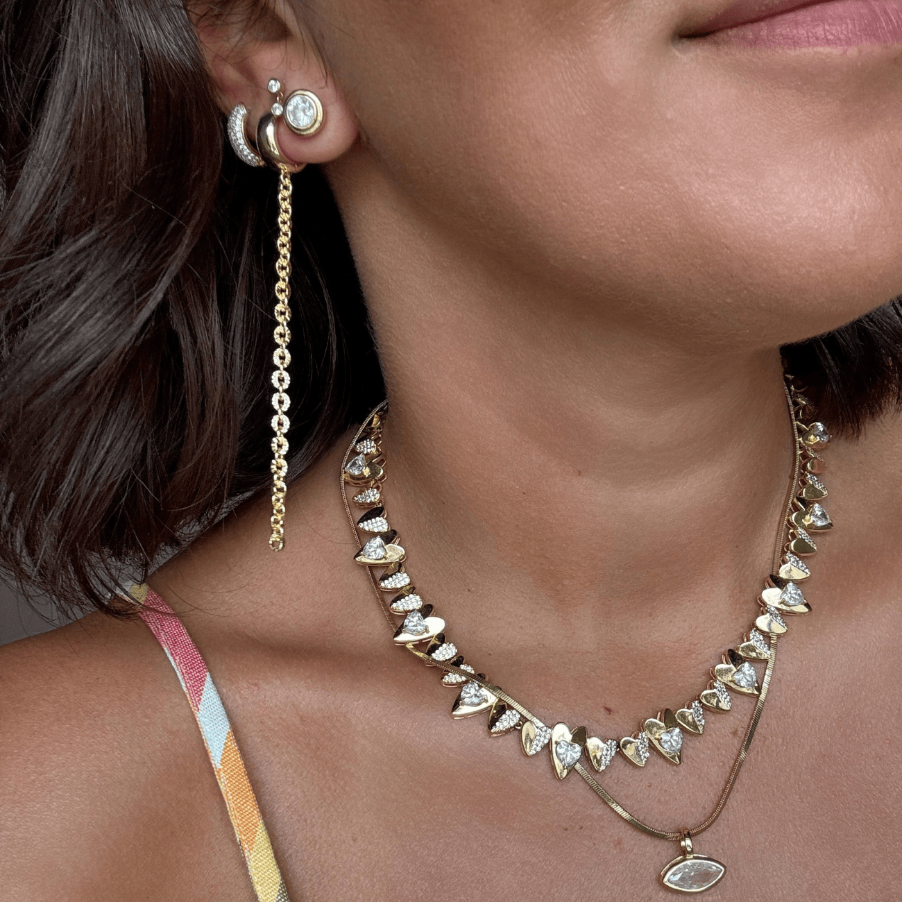 The Link Drop Huggie Earrings by BRACHA