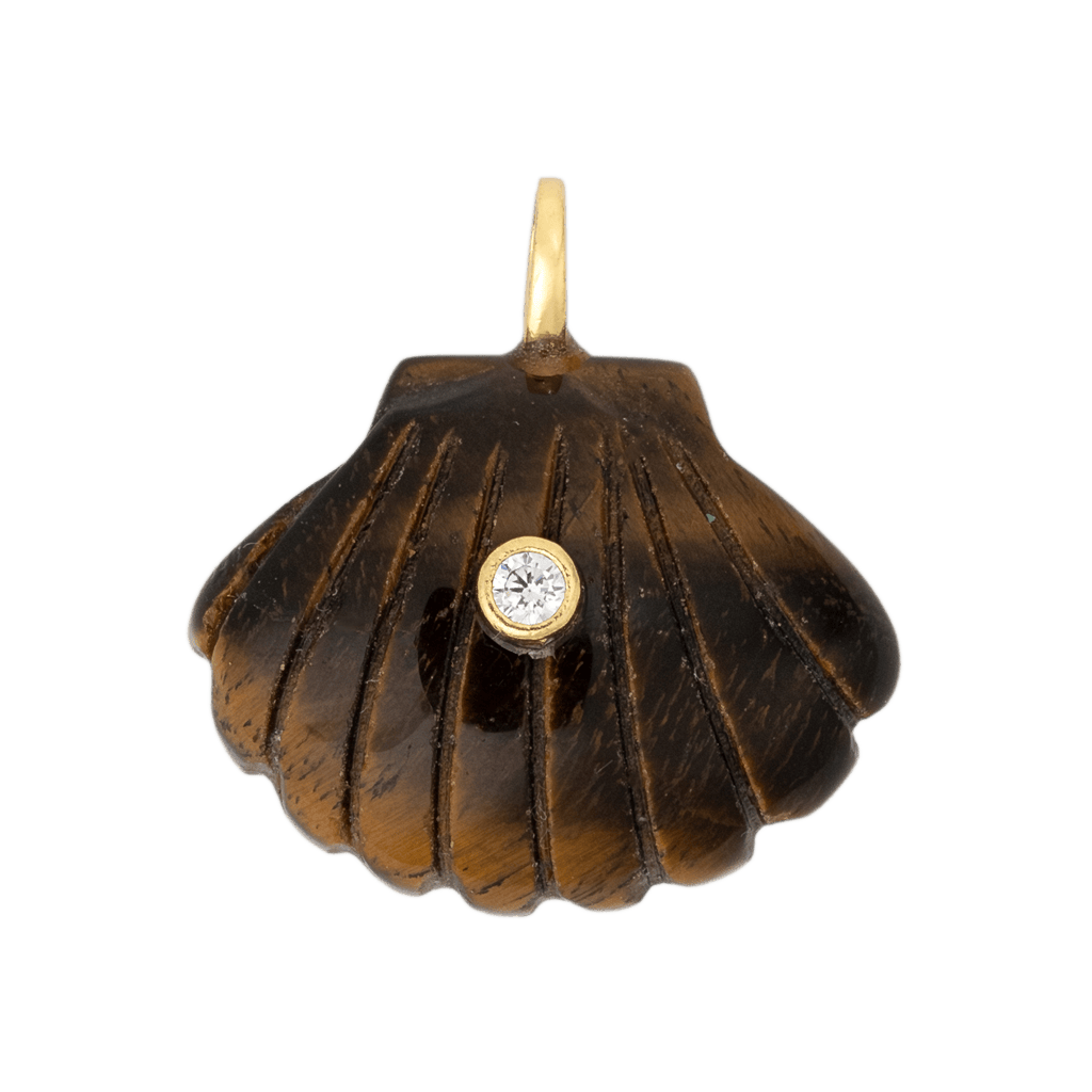 Tigers Eye Shell Charm by BRACHA