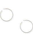 Torence Silver Everyday Hoop Earrings by BRACHA