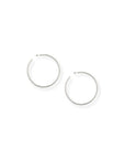 Torence Silver Everyday Hoop Earrings by BRACHA