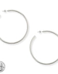 Torence Silver Everyday Hoop Earrings by BRACHA