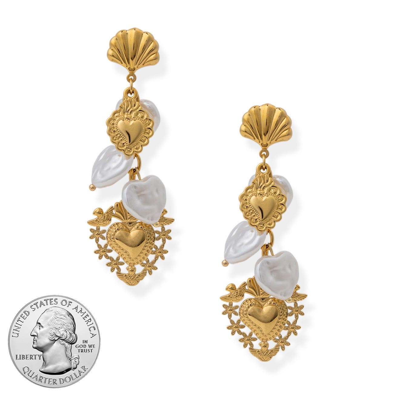 BRACHA Tribute Heart Earrings