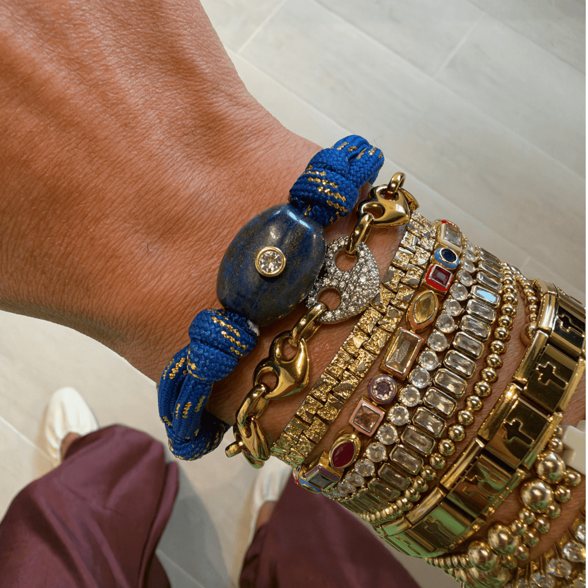 Varsity Paracord Bracelet Bracelets by BRACHA
