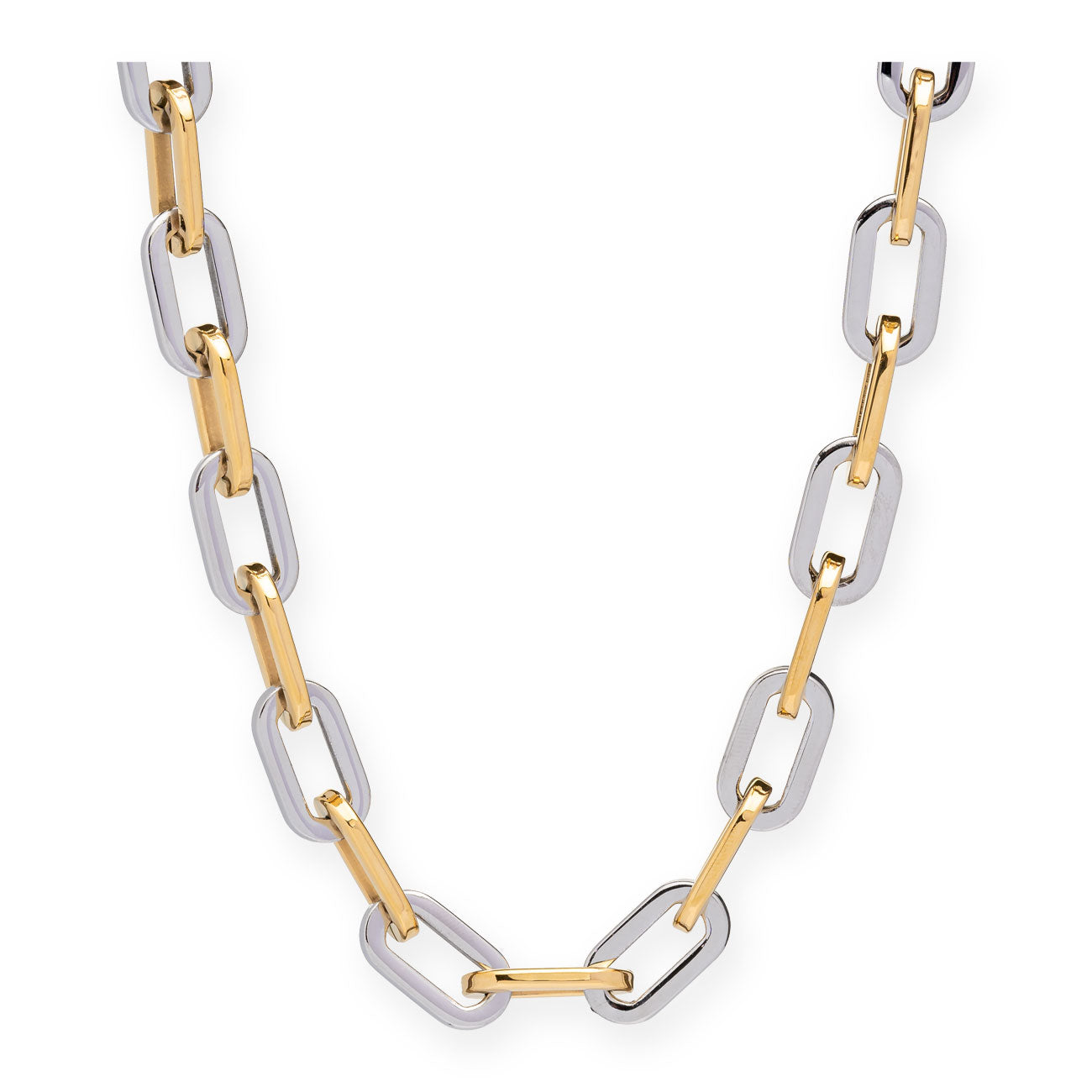 925 Sterling Silver 14k Two-Tone Gold Over Snake Chain 16