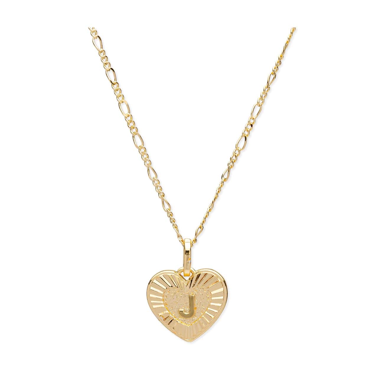 BRACHA Heart Initial Necklace