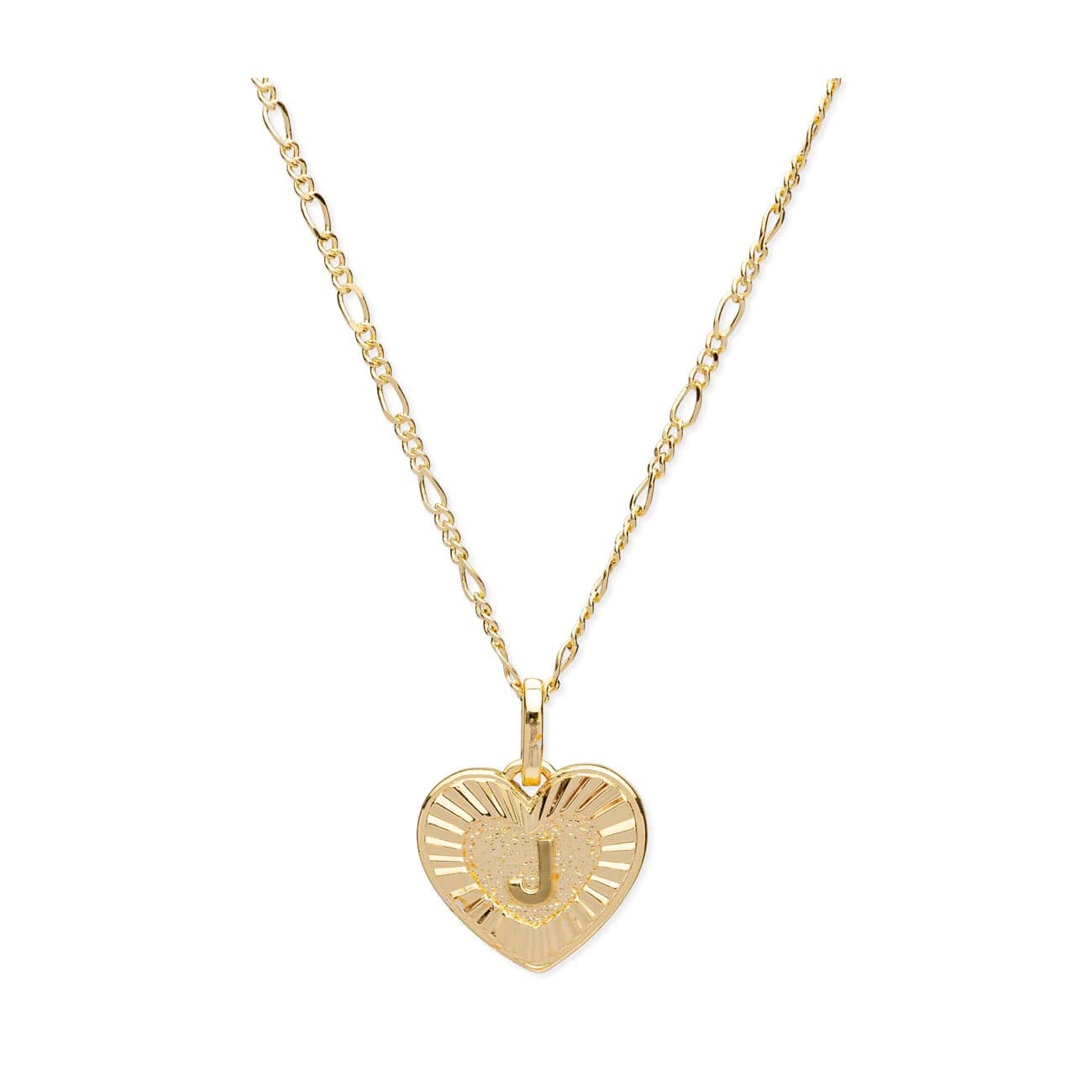 Heart Initial Necklace ‘R’